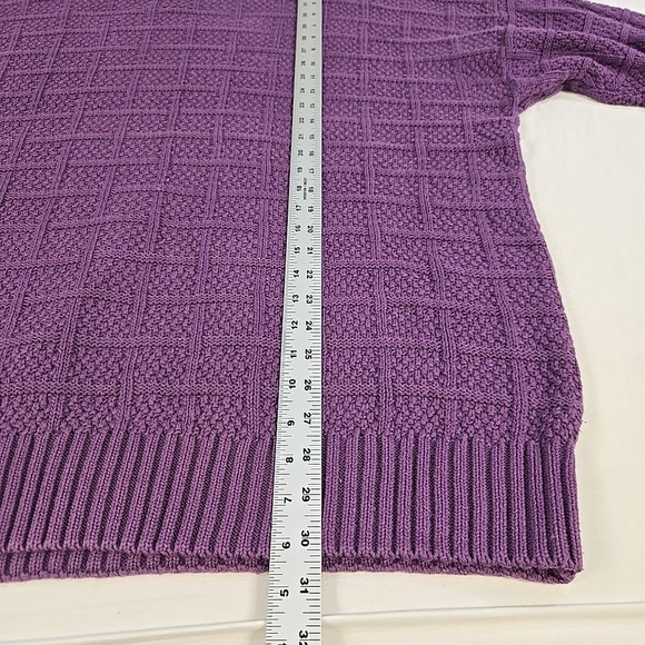 Vintage 90s Eddie Bauer Cable Knit Sweater Mens XL Tall Fisherman Crewneck - Picture 6 of 11